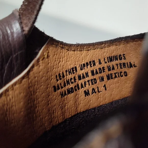 Born brown leather open toe open side sandal shoes 6.5 - Picture 11 of 12